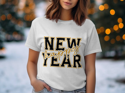 New Happy Year Graphic Tee Perfect for Celebrations