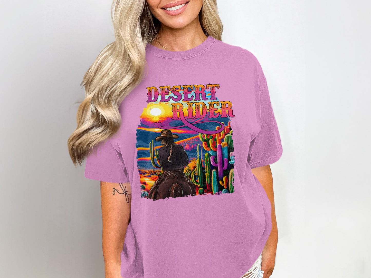 Desert Rider Graphic Tee Casual Streetwear Fashion