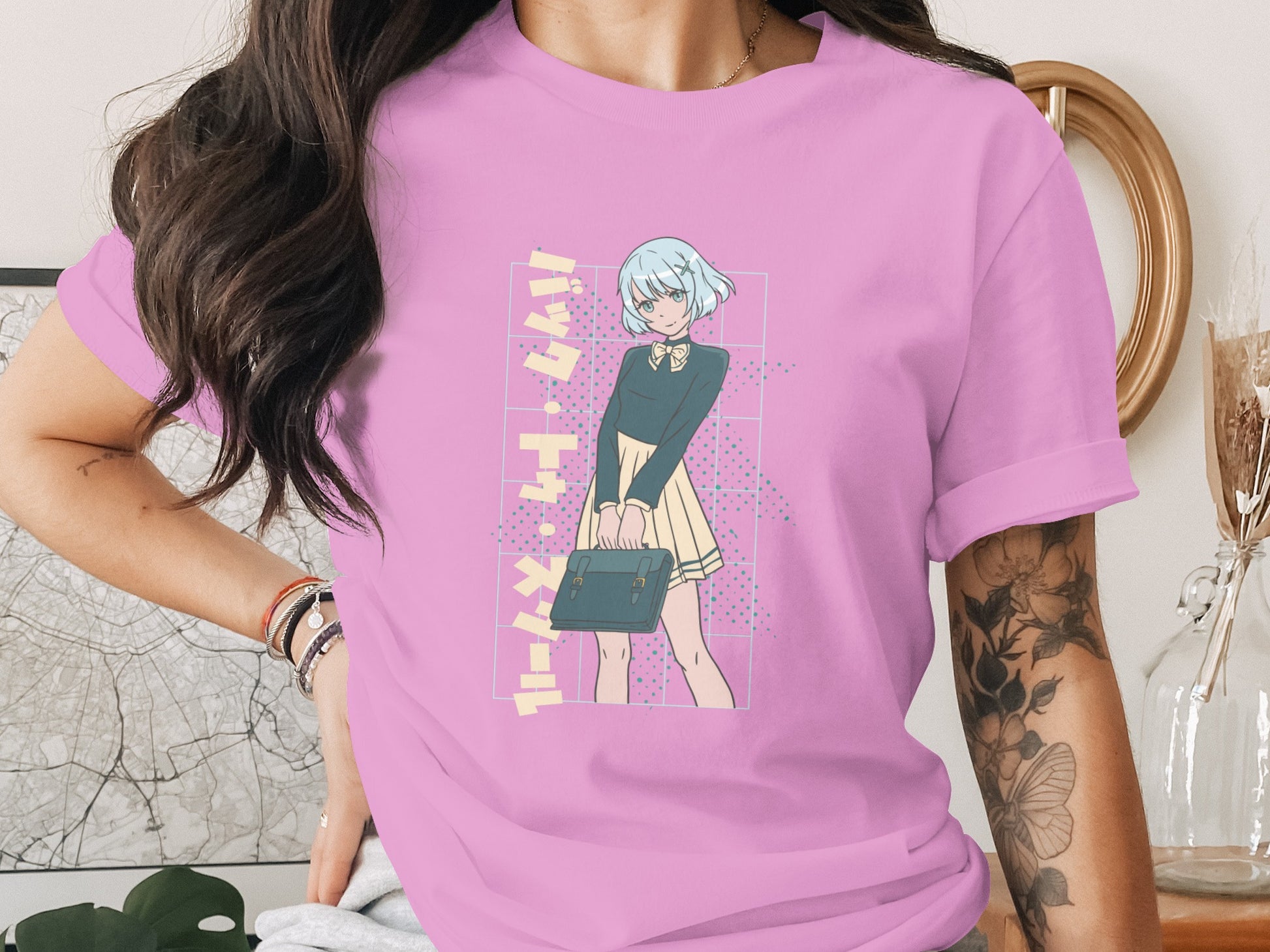 Anime Character Street Style Graphic Tee