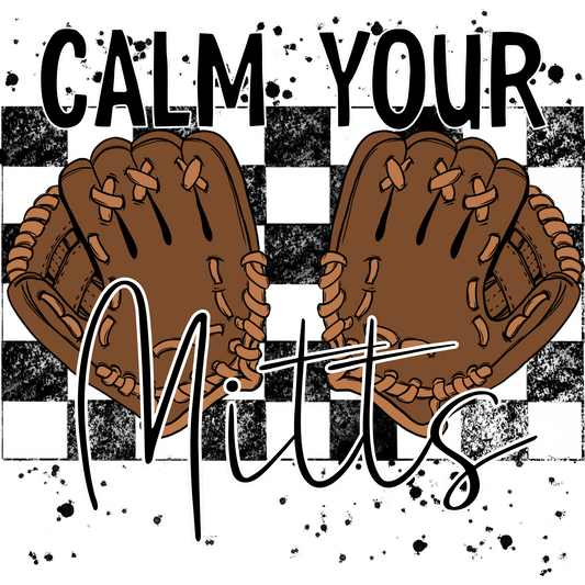 Calm Your Mitts Baseball Glove Themed Product