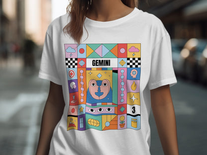 Colorful Gemini themed casual wear product