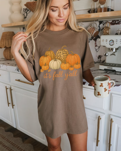 It's Fall Y'all Graphic Tee for Autumn Season