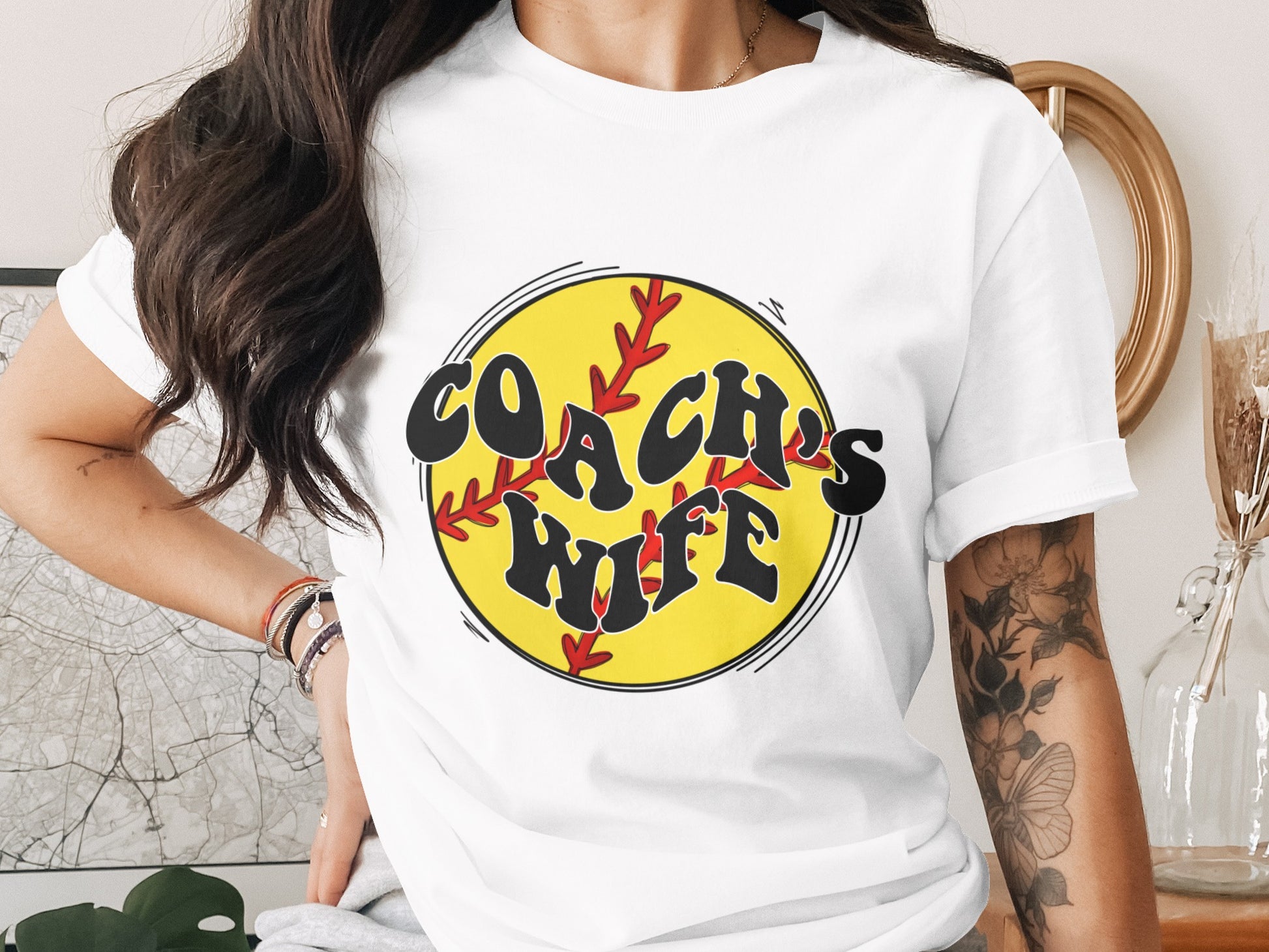 Coach's Wife Graphic Tee for Enthusiastic Supporters