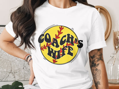 Coach's Wife Graphic Tee for Enthusiastic Supporters