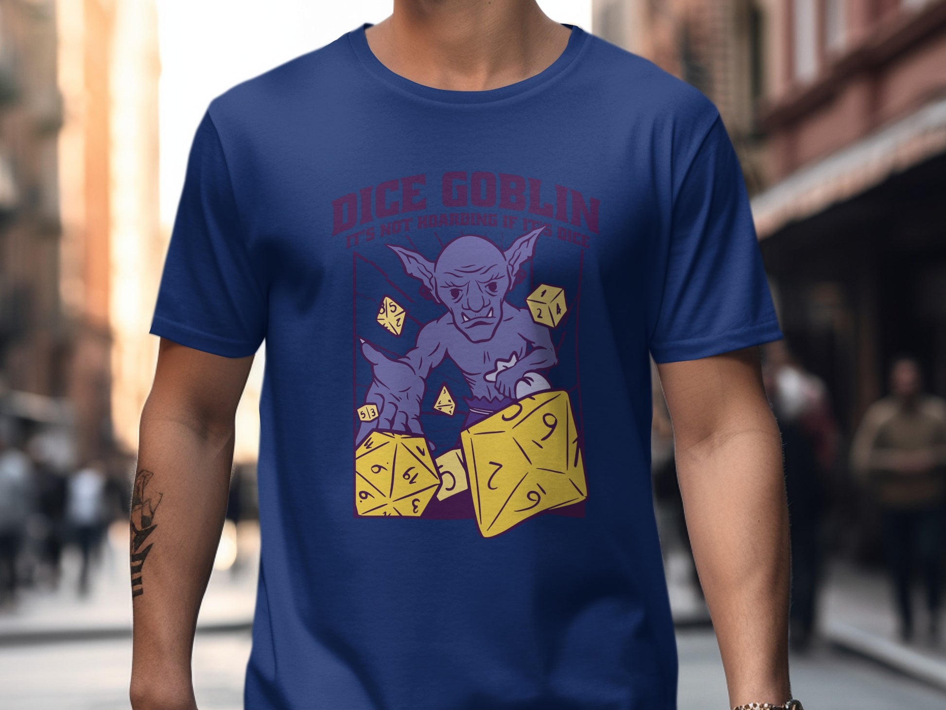 Dice Goblin T-Shirt with Graphic Design
