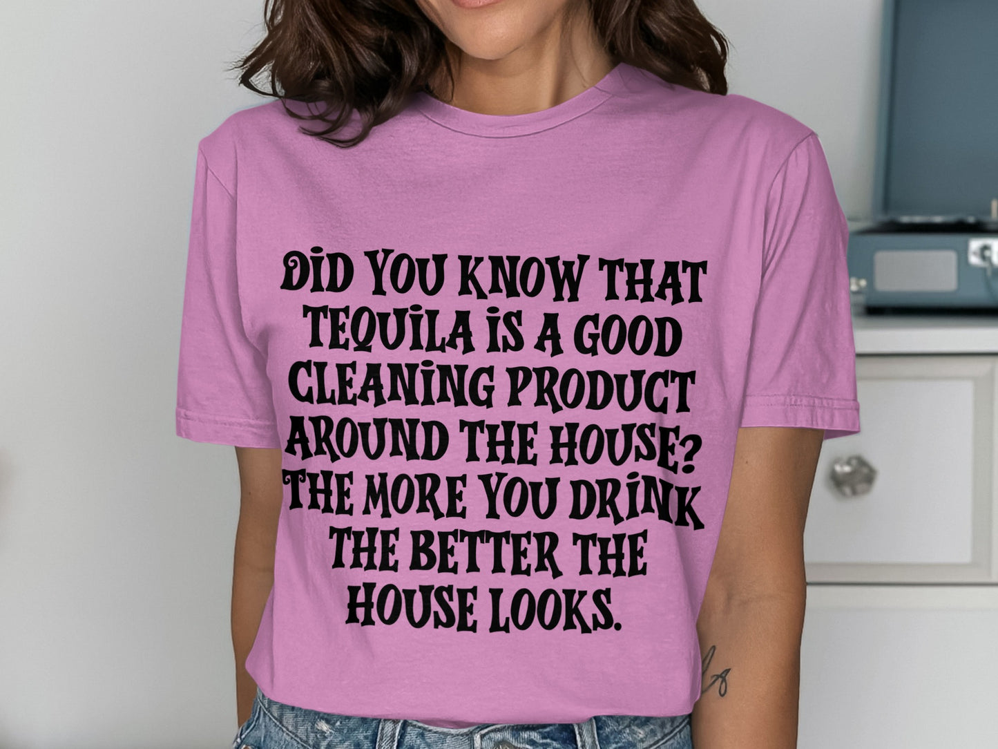 Tequila Good Cleaning Product Humorous T-Shirt