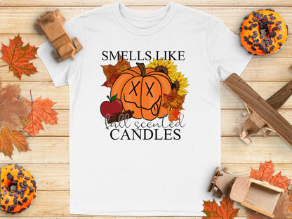 Smells Like Fall Scented Candles Graphic Shirt