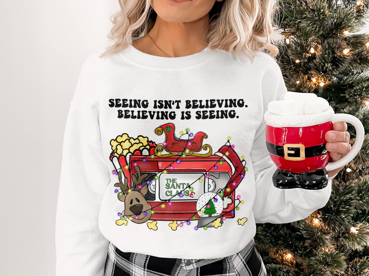 Santa Clause Seeing Isn't Believing Believing Is Seeing Shirt