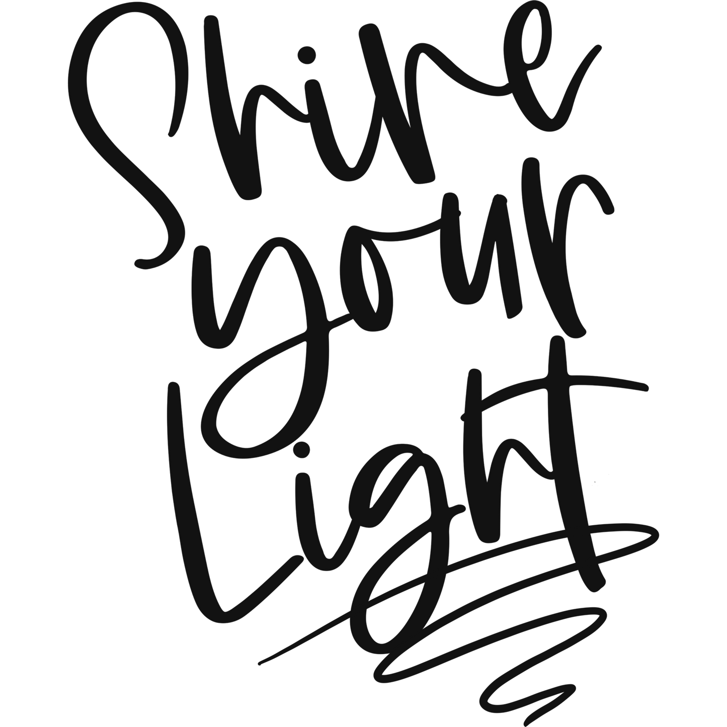 Shine Your Light Inspirational Wall Art Decor