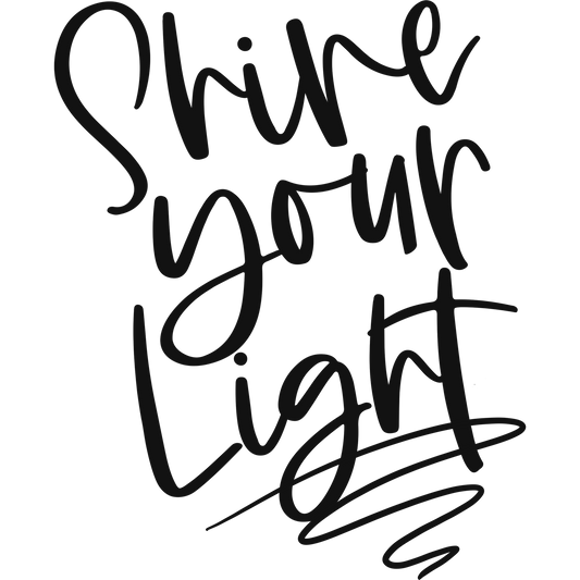 Shine Your Light Inspirational Wall Art Decor