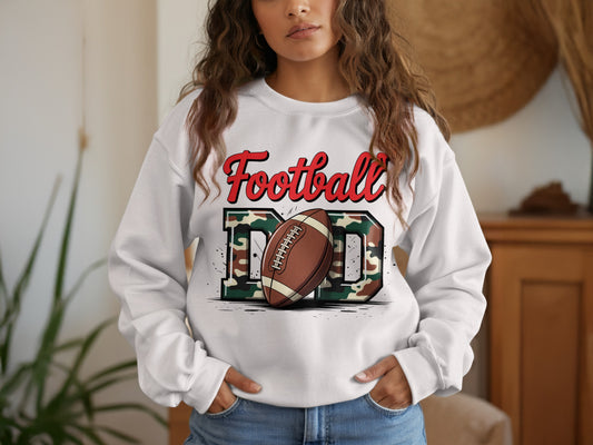 Football Dad Camo Text Casual Sweatshirt product type