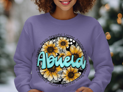 Abuela Brave Graceful Loving Amazing Strong Happy Shirt