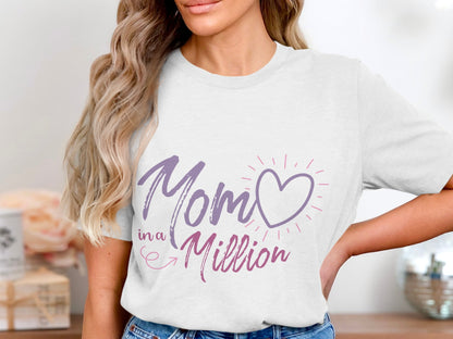 Mom in a Million Heart Graphic Shirt
