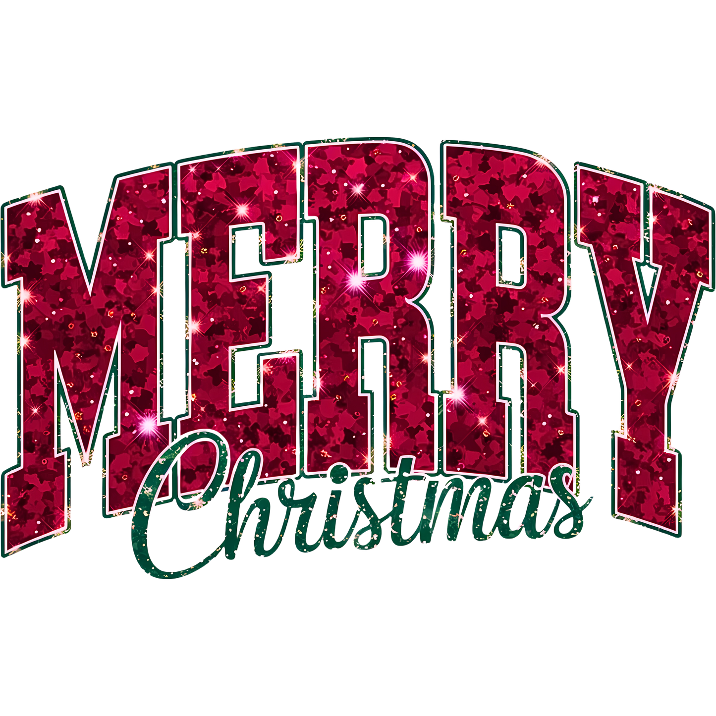 Merry Christmas Sparkling Holiday Decor Product