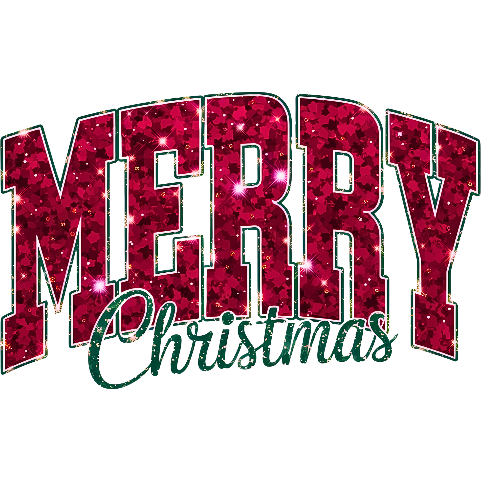 Merry Christmas Sparkling Holiday Decor Product