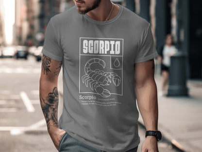 Scorpio Zodiac Sign Illustration T-Shirt