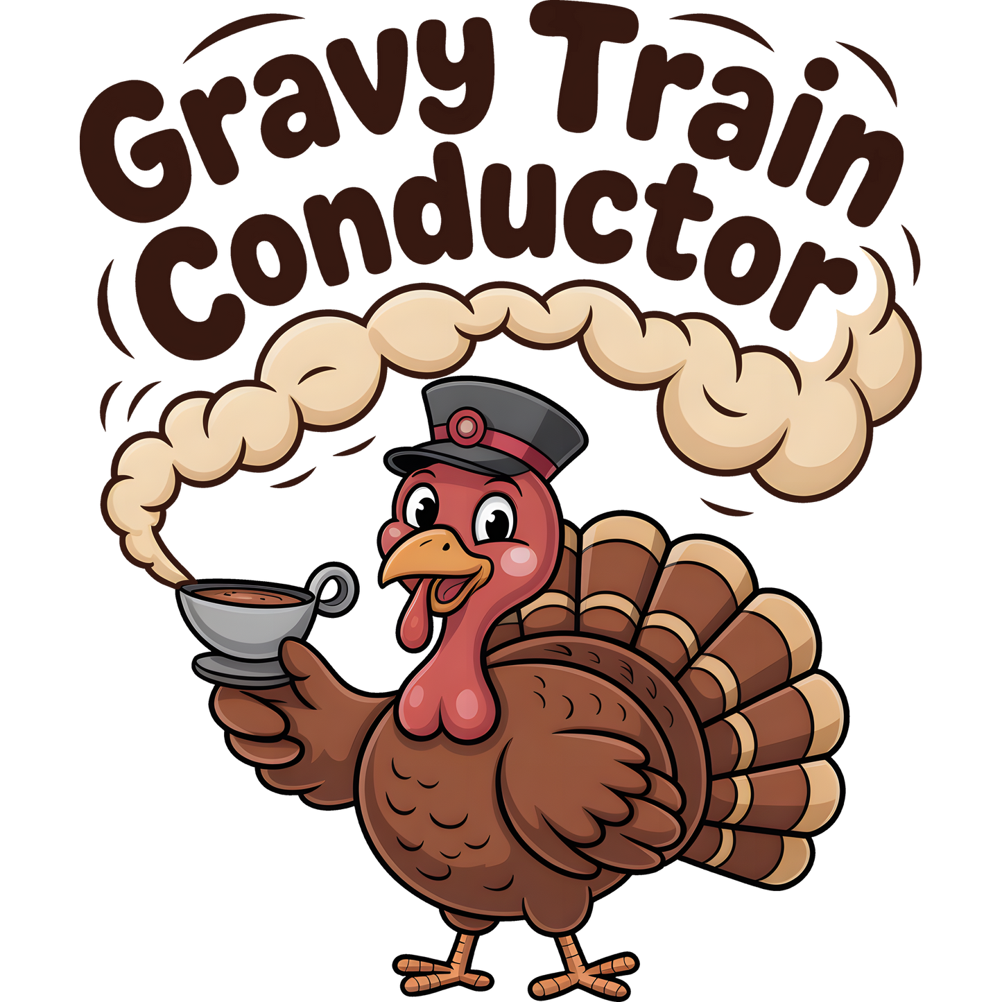 Gravy Train Conductor Funny Thanksgiving Apparel Shirt