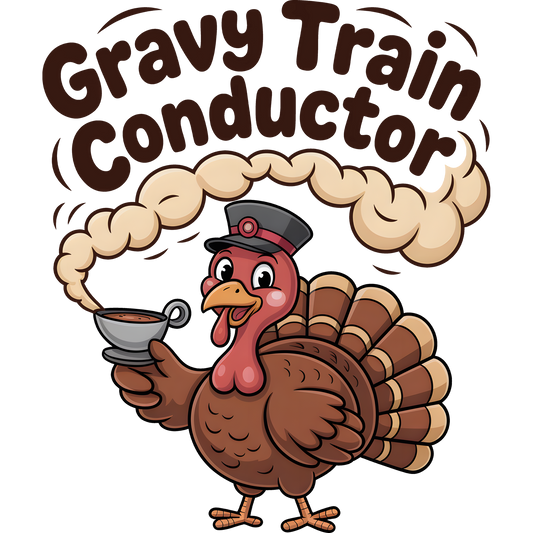 Gravy Train Conductor Funny Thanksgiving Apparel Shirt