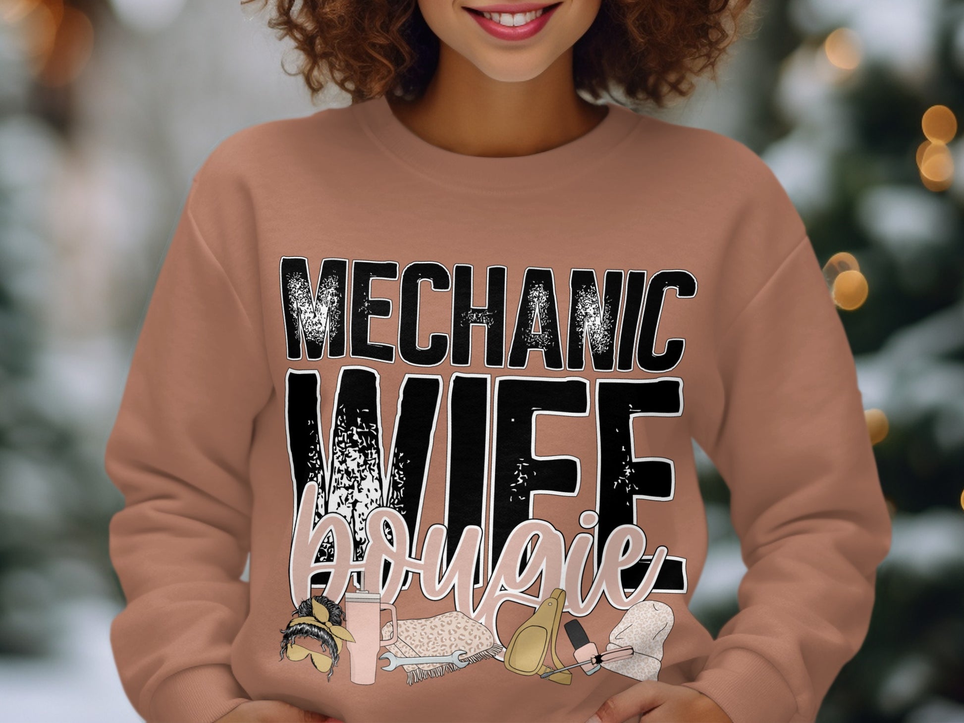 Stylish Mechanic Wife Bougie Sweatshirt