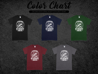 Retirement Plan Fishing Graphic T-shirt Collection