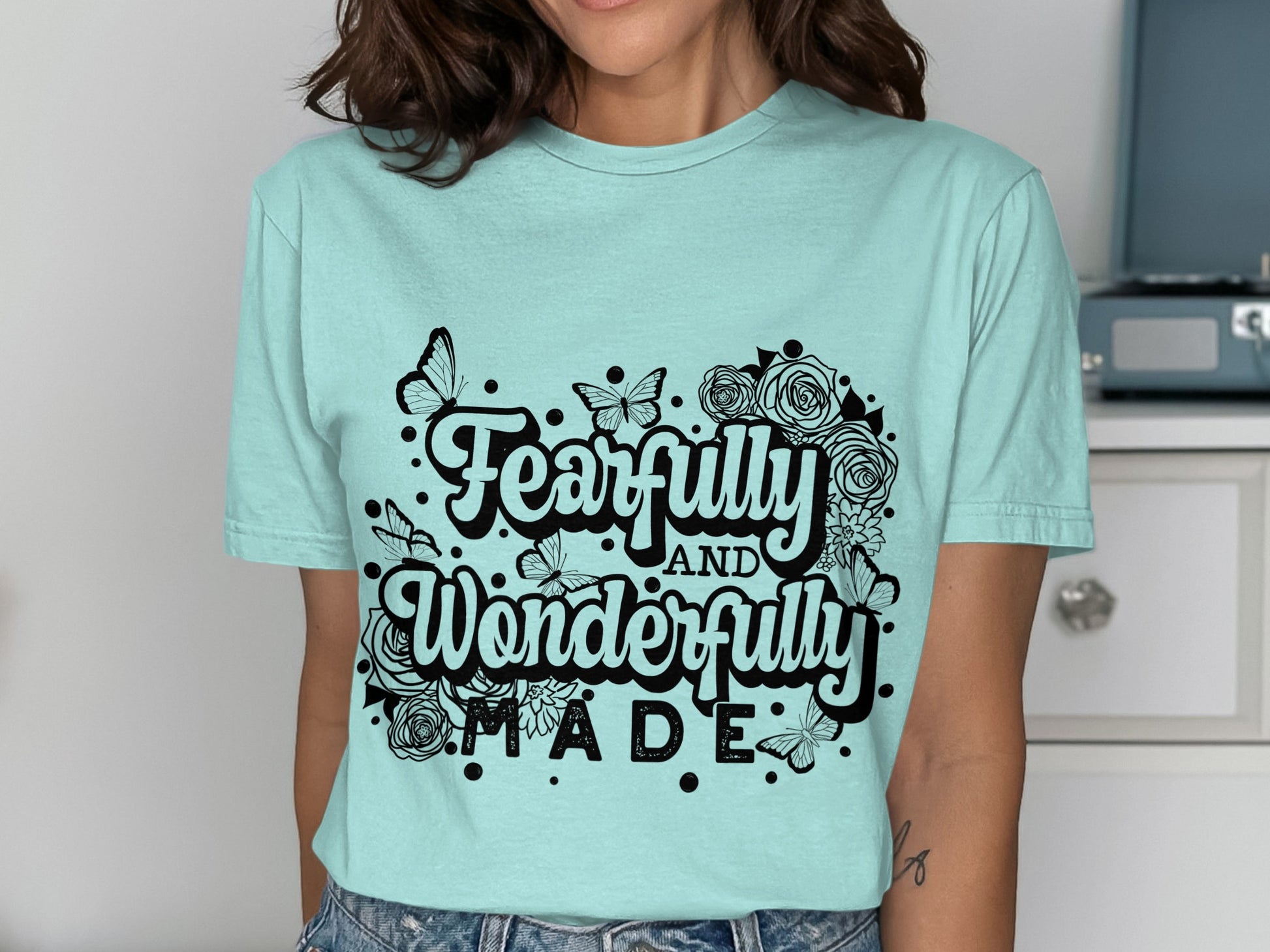 Fearfully and Wonderfully Made graphic T-shirt