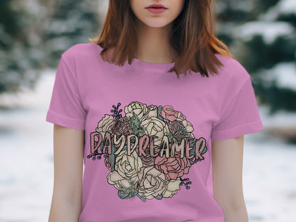 Floral Daydreamer Graphic Tee for Casual Wear Top