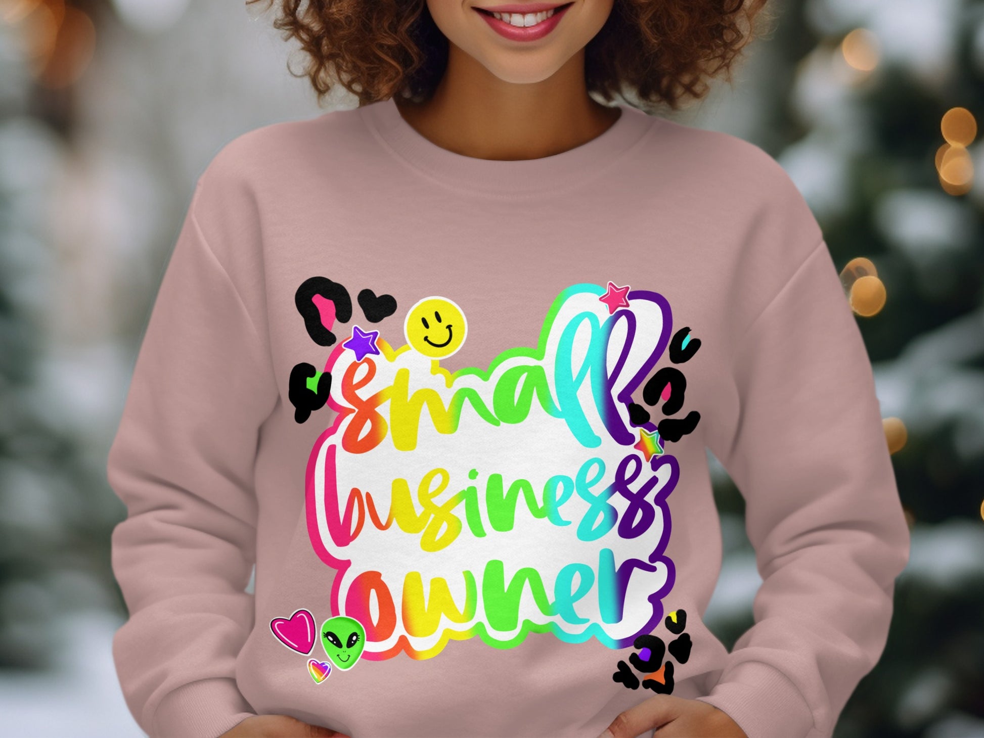 Colorful Small Business Owner Sweatshirt Product