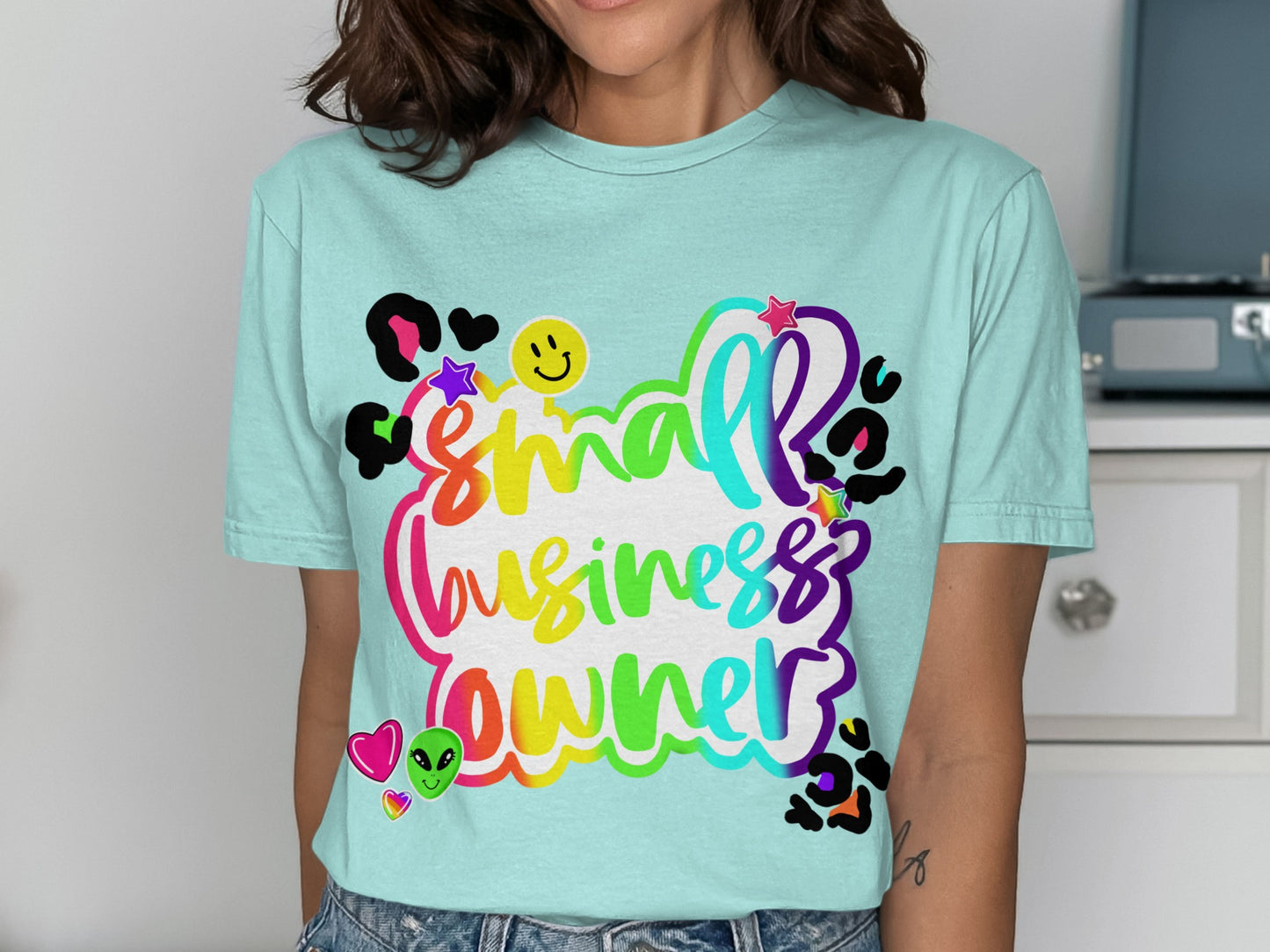Small Business Owner Colorful Design T-Shirt