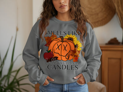 Smells Like Fall Scented Candles Sweatshirt