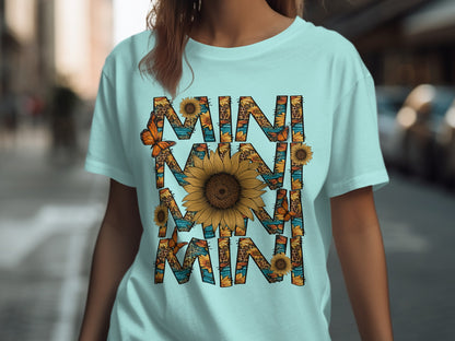 Fun Vibrant Sunflower Mini Graphic Tee Product
