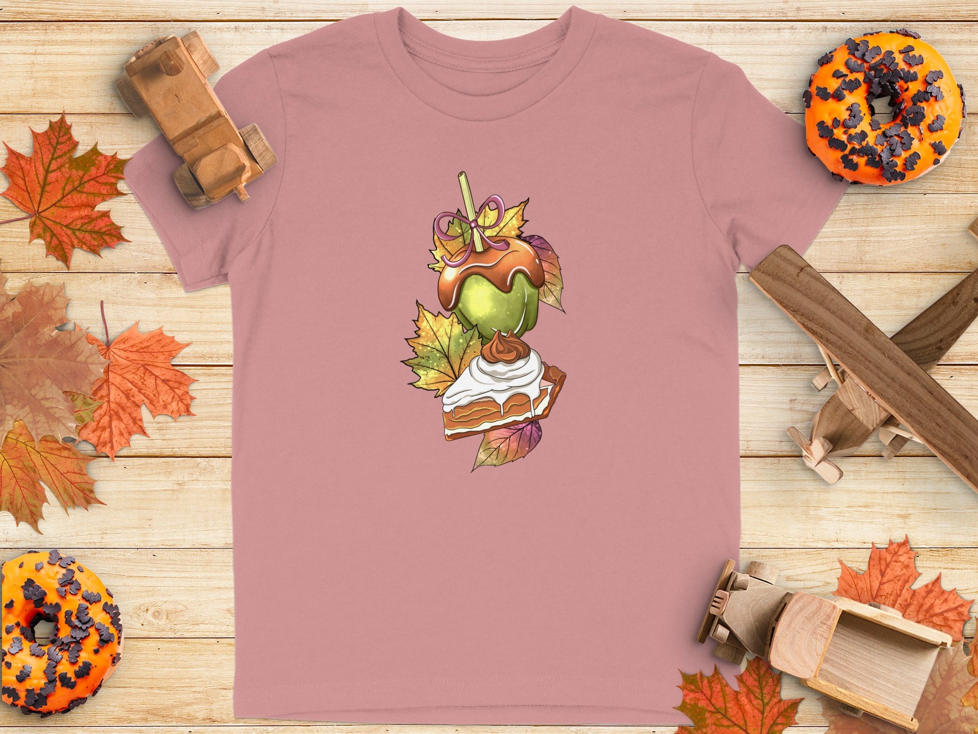 Caramel Apple and Pumpkin Spice Fall T-shirt