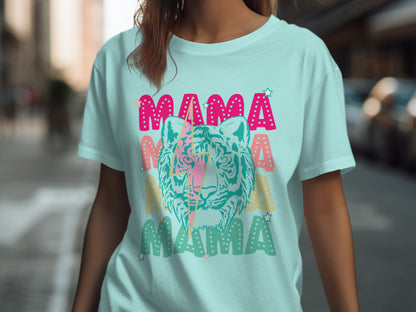 Colorful Mama Tiger Graphic Tee