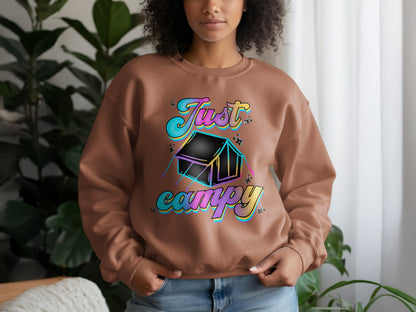 Just Campy Colorful Couch Camping Sweatshirt