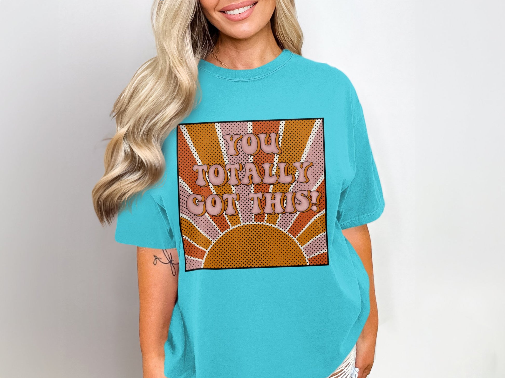 You Totally Got This Orange Sunshine Graphic Shirt