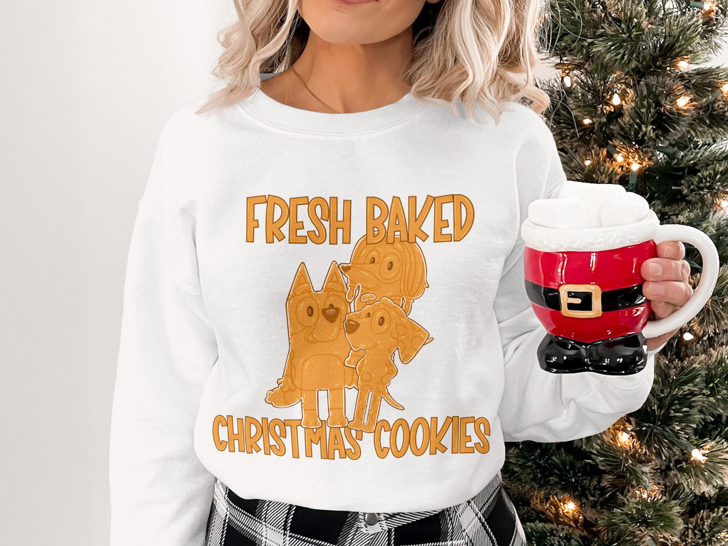 Fresh Baked Christmas Cookies Graphic Sweatshirt
