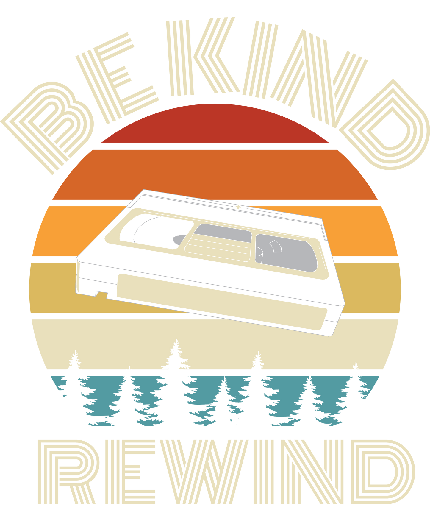 Retro Be Kind Rewind Vintage Inspired Design Poster