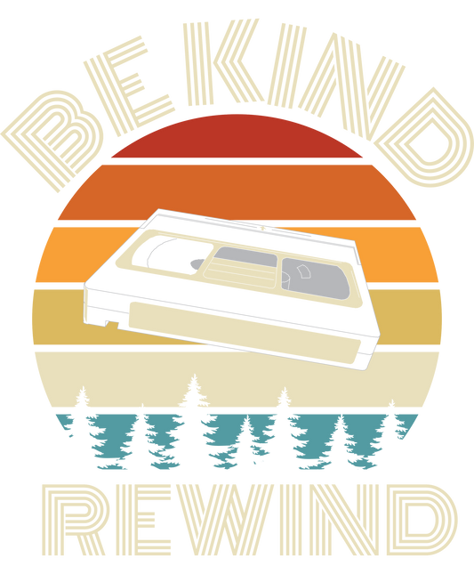 Retro Be Kind Rewind Vintage Inspired Design Poster