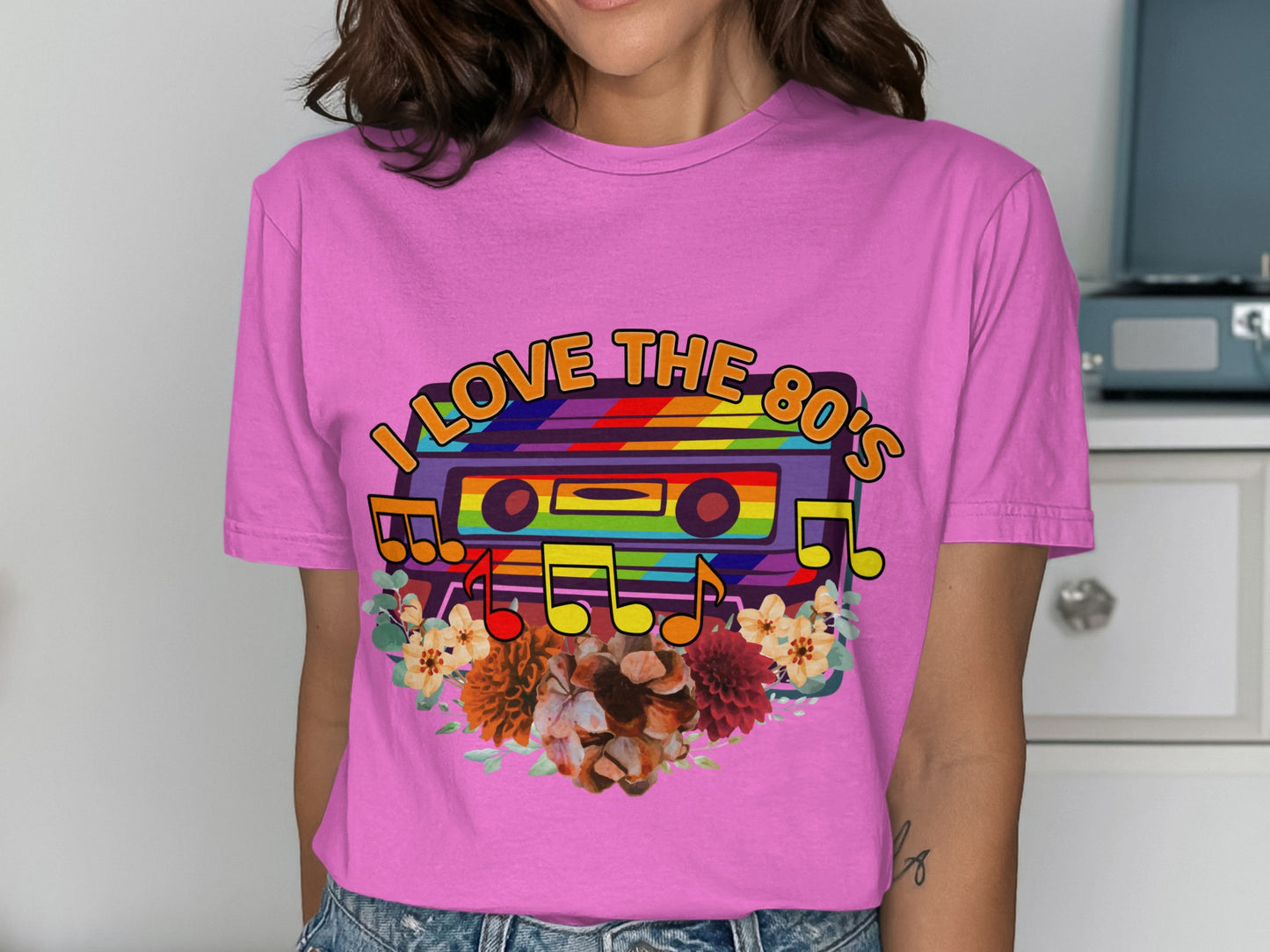 I Love The 80s Cassette Tape Graphic T-Shirt