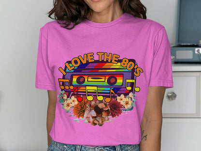 I Love The 80s Cassette Tape Graphic T-Shirt