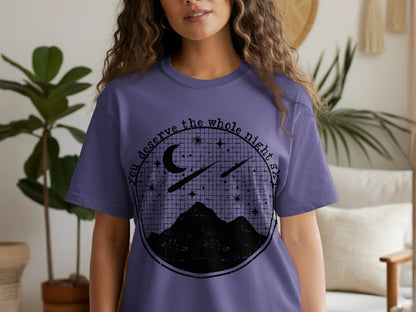 You Deserve the Whole Night Sky Graphic T-shirt