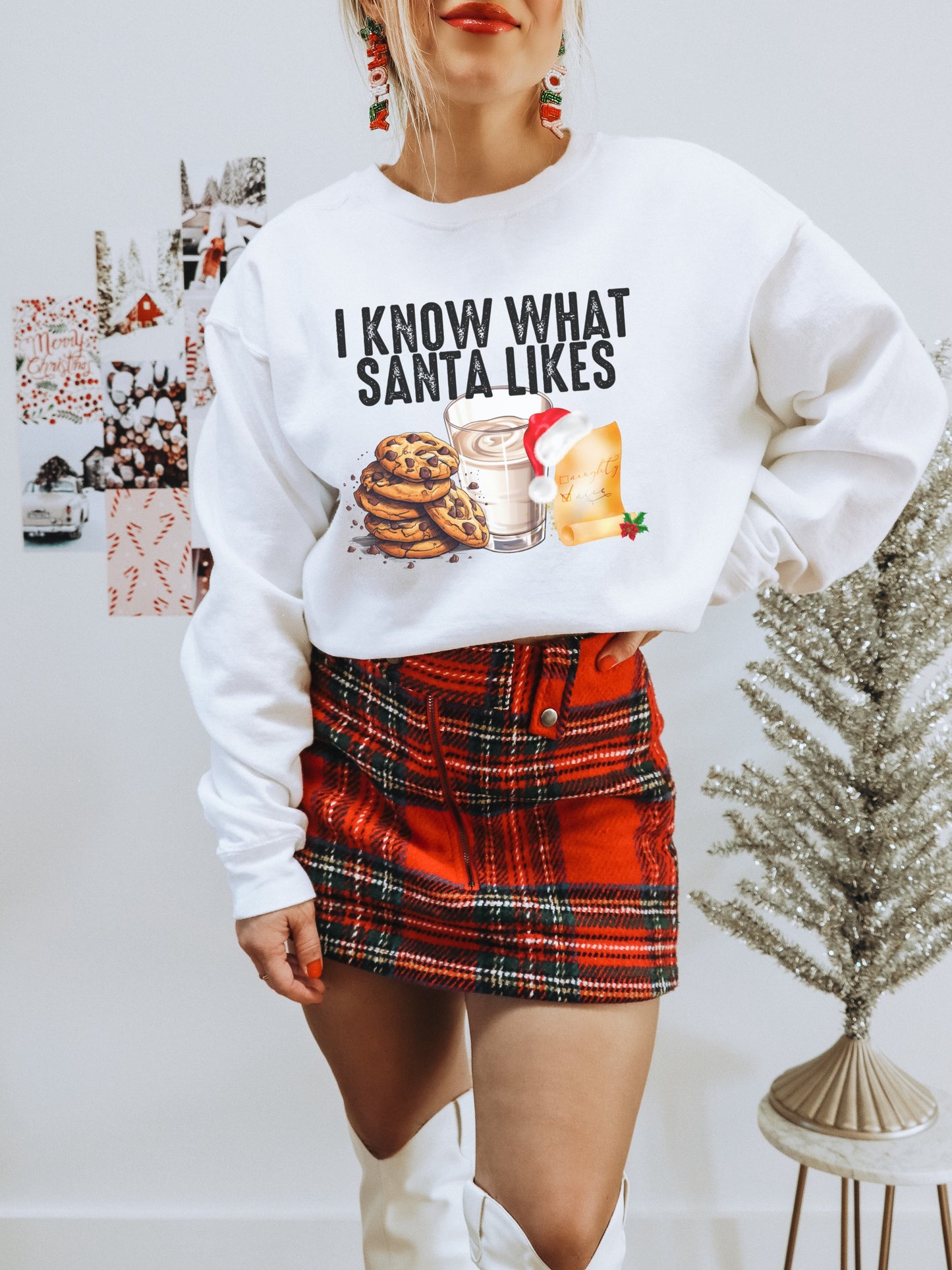I Know What Santa Likes Christmas Sweatshirt product
