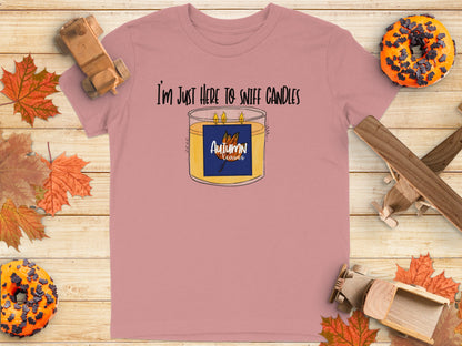 I'm Just Here to Sniff Candles Autumn Season Shirt