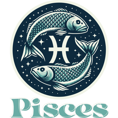 Pisces Zodiac Sign Two Fish Design product
