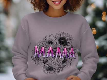 Mama Sunflowers Graphic Sweatshirt