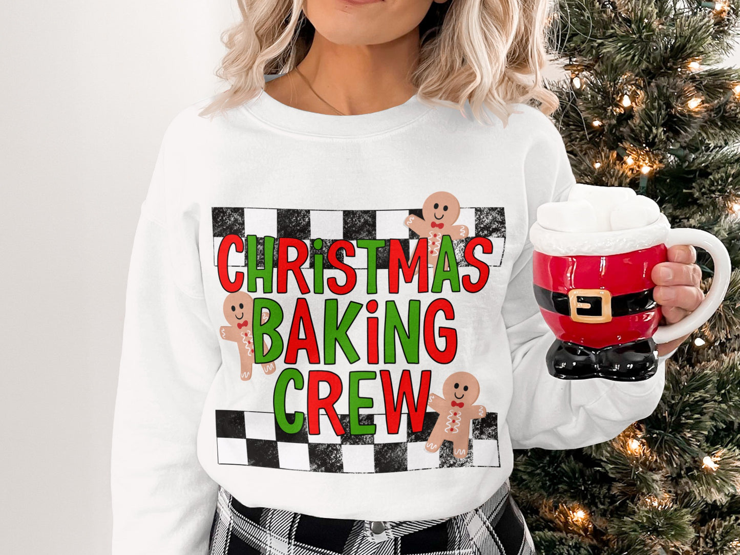 Christmas Baking Crew Sweatshirt for Holiday Fun