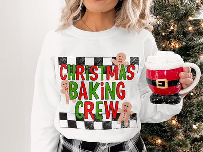 Christmas Baking Crew Sweatshirt for Holiday Fun