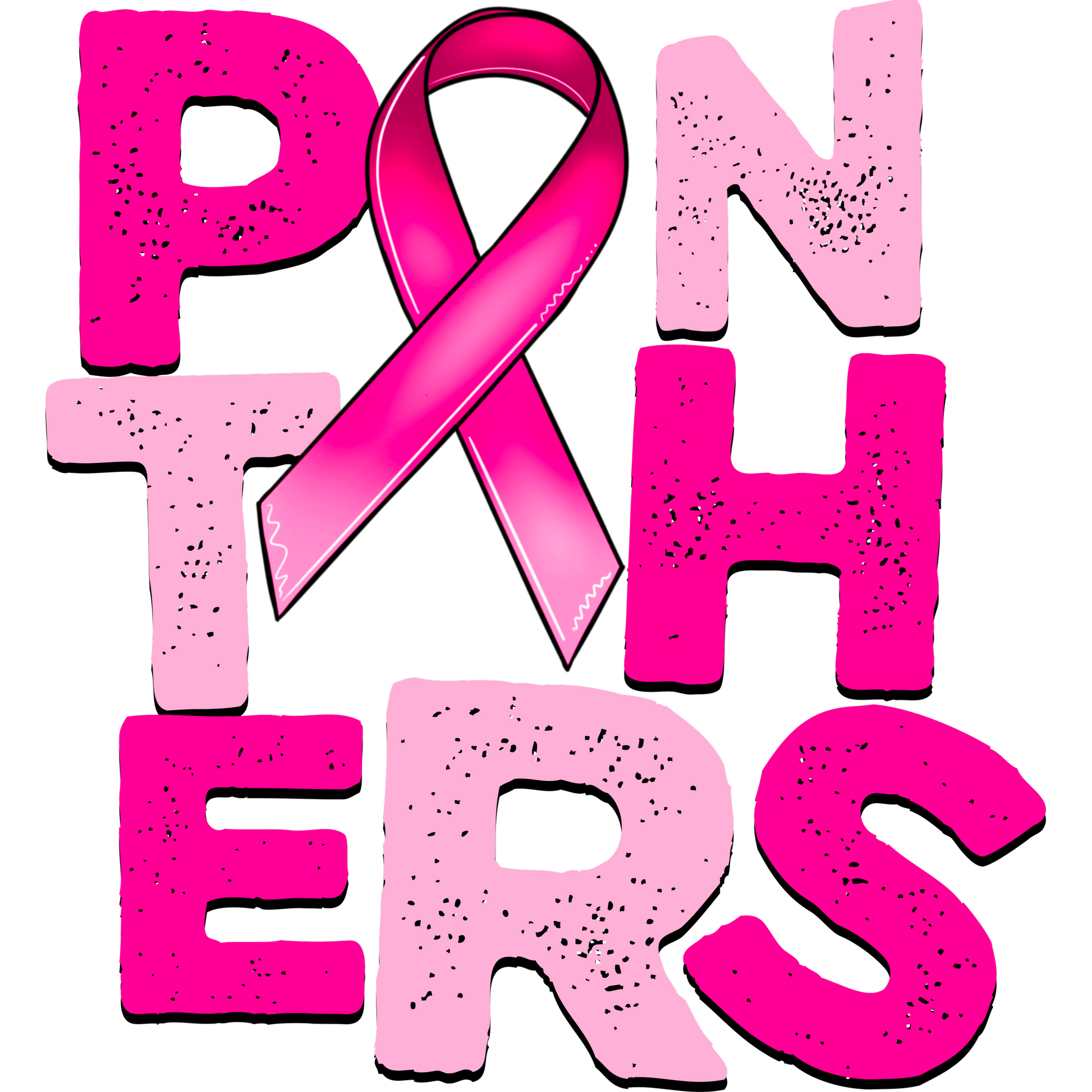 Panthers Pink Ribbon Supportive Graphic Tee