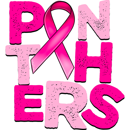 Panthers Pink Ribbon Supportive Graphic Tee