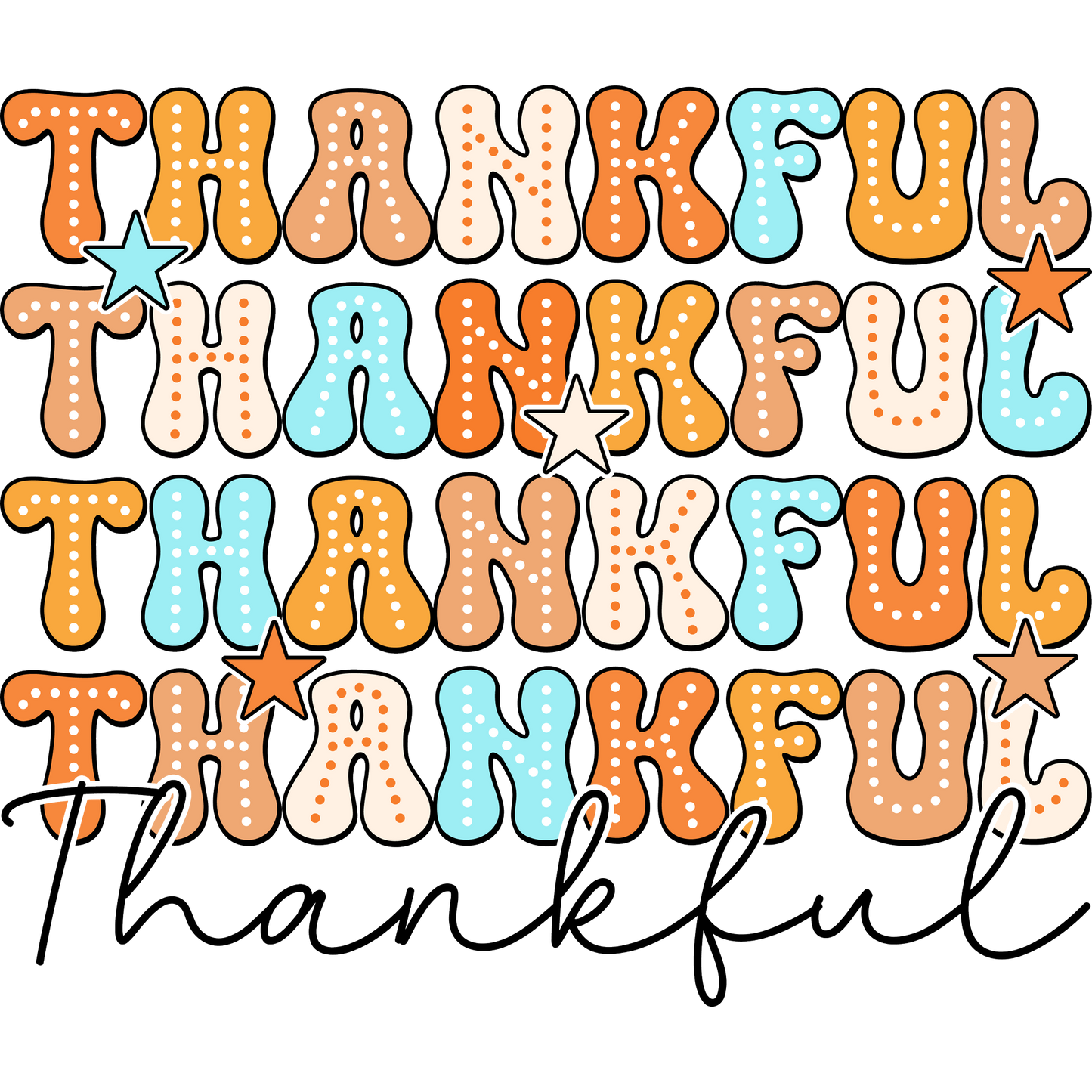 Thankful Thanksgiving Graphic Decor Sign Product