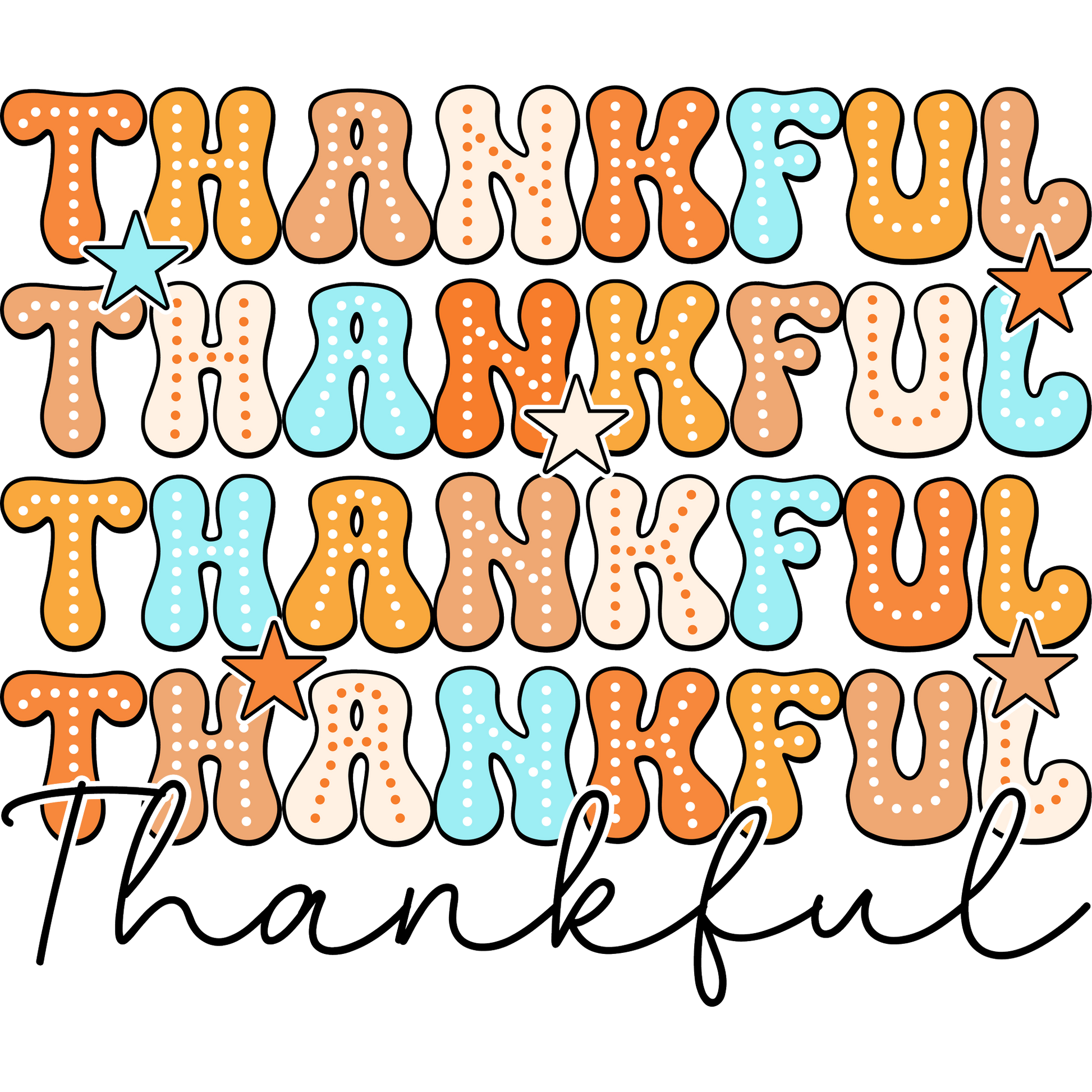 Thankful Thanksgiving Graphic Decor Sign Product